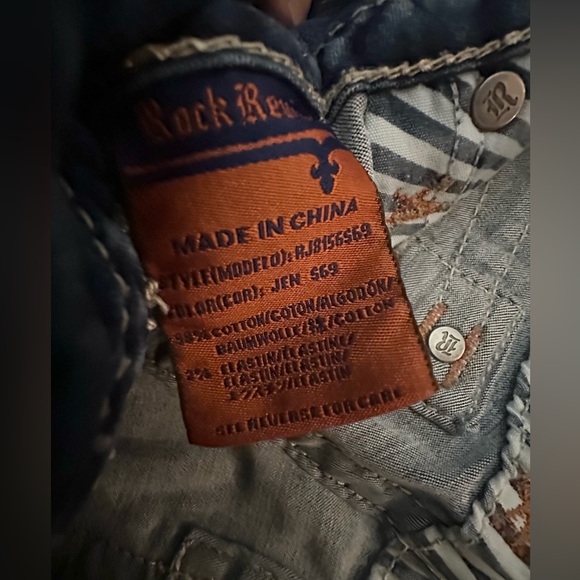 Rock Revival Jen Dark Indigo Skinny Jeans - Picture 9 of 16